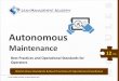 Autonomous maintenance preview