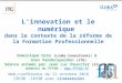 L’innovation et le numérique dans le contexte de la réforme - Webinaire 11/10/2016