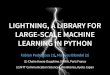 Lightning: large scale machine learning in python