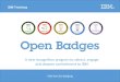 Open Badges at IBM: Overview for external audiences