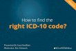 How To Find The Right ICD-10 Code
