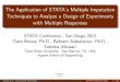 The Application of STATA's Multiple Imputation Techniques to 