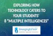 Exploring how technology caters to your students multiple intelligences