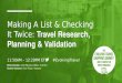 The Evolving Travel Shopping Journey: Travel Research, Planning & Validation