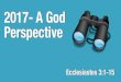 2017  a god perspective