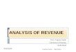 Analysis of Revenue