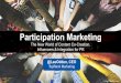 Participation Marketing - Content Co-Creation, Influencers & Integration for PR