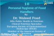 10th lecture, Personal hygiene of Food Handlers