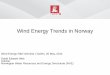 Wind Energy Trends in Norway, David Weir nve