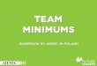 Team minimums guidebook