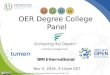 Achieving the Dream's OER Degree College Panel