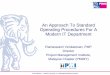 An Approach to Standard Operating Procedures for a Modern IT Department - Ramaswami Venkatesan