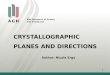 Crystallographic planes and directions