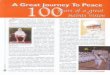 "A Great Journey to Peace" - 100 yrs of a Great Saint Vission - Article in Nishaan Magazine