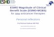 ESMO magnitude of clinical benefit scale (ESMO-MCBS)