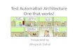 Test Automation Architecture That Works by Bhupesh Dahal