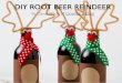 DIY Root Beer Reindeer from Oriental Trading