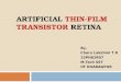 artificial retina using thin film transistor