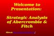 Strategic analysis of Abercrombie Fitch