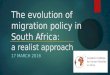 Migration policy in south africa