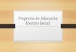 Programa de educación afectivo social