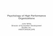 Psychology and/of High Performance Organizations