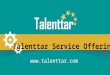 Talenttar Recruitment service offering