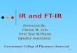 IR and FT-IR Spectroscopy