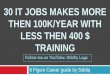 30 IT Jobs which makes 100 k $ yearly