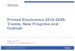 IDTechEx Research: Printed Electronics 2016-2026: Trends, New Progress and Outlook