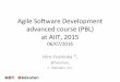 Agile Software Development advanced course (PBL) at AIIT, 2015