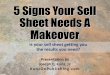 5 Signs Your Sell Sheet Needs A Makeover
