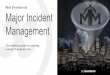 Best Practices in Major Incident Management