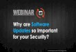 Why are Software Updates so Important for your Security