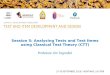 Laos Session 5: Analysing Test Items using Classical Test Theory (CTT)