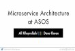 Microservice architecture at ASOS