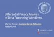 Differential Privacy Analysis of Data Processing Workflows