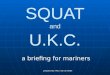 Squat - a briefing for mariners