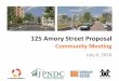 125 Amory Street Proposal
