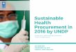 UNDP & Sustainable Procurement