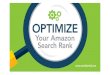 Optimize Your Amazon Search Rank