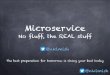 Microservice no fluff, the REAL stuff
