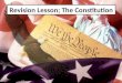 Revision Lesson - The Constitution