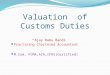 Customs duty valuation - procedures