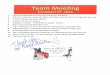 Tuesday Team Meeting Notes - December 6th 2016