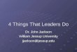 4 things leaders do