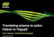 DSD-INT 2015 - Translating science to action - Paul Davies