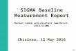 SIGMA Baseline Measurement Report presentation