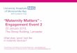 Maternity Matters' Engagement Event 2, Lancaster