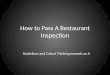 How to Pass A Restaurant Inspection